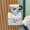 High-value Birthday Gift, Cute Polka Dot Cat Ceramic Mug, Practical Souvenir Gift Box for Girls and Girlfriends