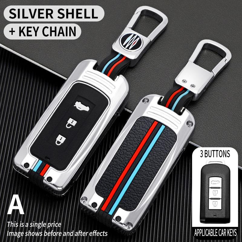 Car Remote Key Case Cover Shell For Mitsubishi Outlander ASX Pajero LANCER Sport Eclipse Cross Protective Fob Accessories