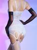 Sexy Women Oil Glossy Shiny Crotchless Bodysuit Sheer See Through Sexy Tights One Piece Thongs Cospaly Maid Garters Leotard