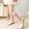 Prinzessin Schleife Strümpfe Lolita Mädchen Kinder Sommer Netz Lange Socken Einfarbig Dünn Atmungsaktiv Kinder Wadenstrumpf 3-12 Jahre Baby