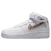 Air Force 1 '07 Mid White Snake Swoosh Women's Sneakers DD9625-101