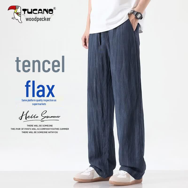 TUCANO Men s Summer Tencel Linen Casual Pants XL