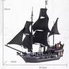 Piratenschiff „Black Pearl“ und „Queen Anne's Revenge“ Bausteinmodell, Bausteine, Spielzeug, Kindergeschenke, passendes Set