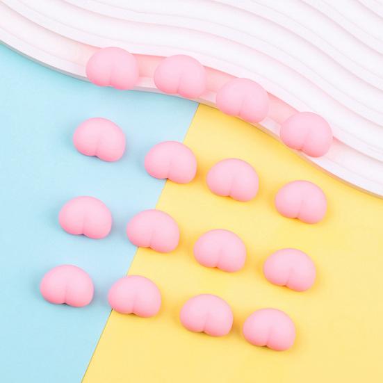 20Pcs Mini Pink Butt Squeeze Toy Stress Relief Soft Stretchy Small Ass Sensory Toy Anti-collision Pad DIY Decorative Relaxation Fidget