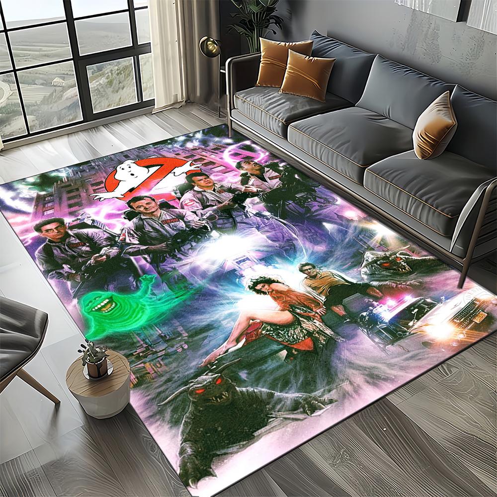 3D G-Ghostbusters 27 Style New Horror Movie Cartoon Carpet Rug for Living Room Bedroom Home Sofa Decoration,Non-slip Floor Mat