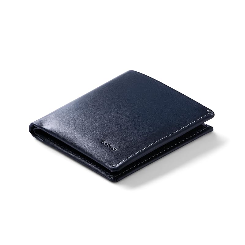 

[Bellroy] Note Sleeve, slim leather wallet, RFID selectable (with up to 11 cards) - Navy