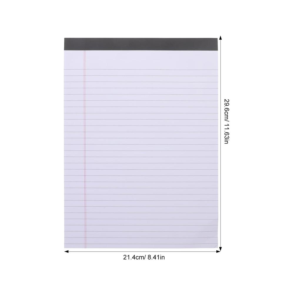 STOBOK Legal Pad A4 White Lined Notebook Report Pad Work Notebook Paper Pages Task Management Meeting Minutes Idea Generation Business 4-Pack - - - -