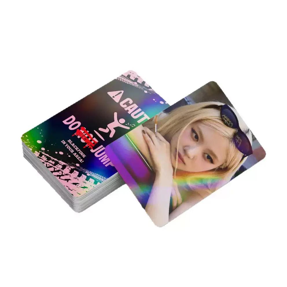 2025NEU Black Pink 60 Fotokarten + 64 Aufkleber (6 Optionen)