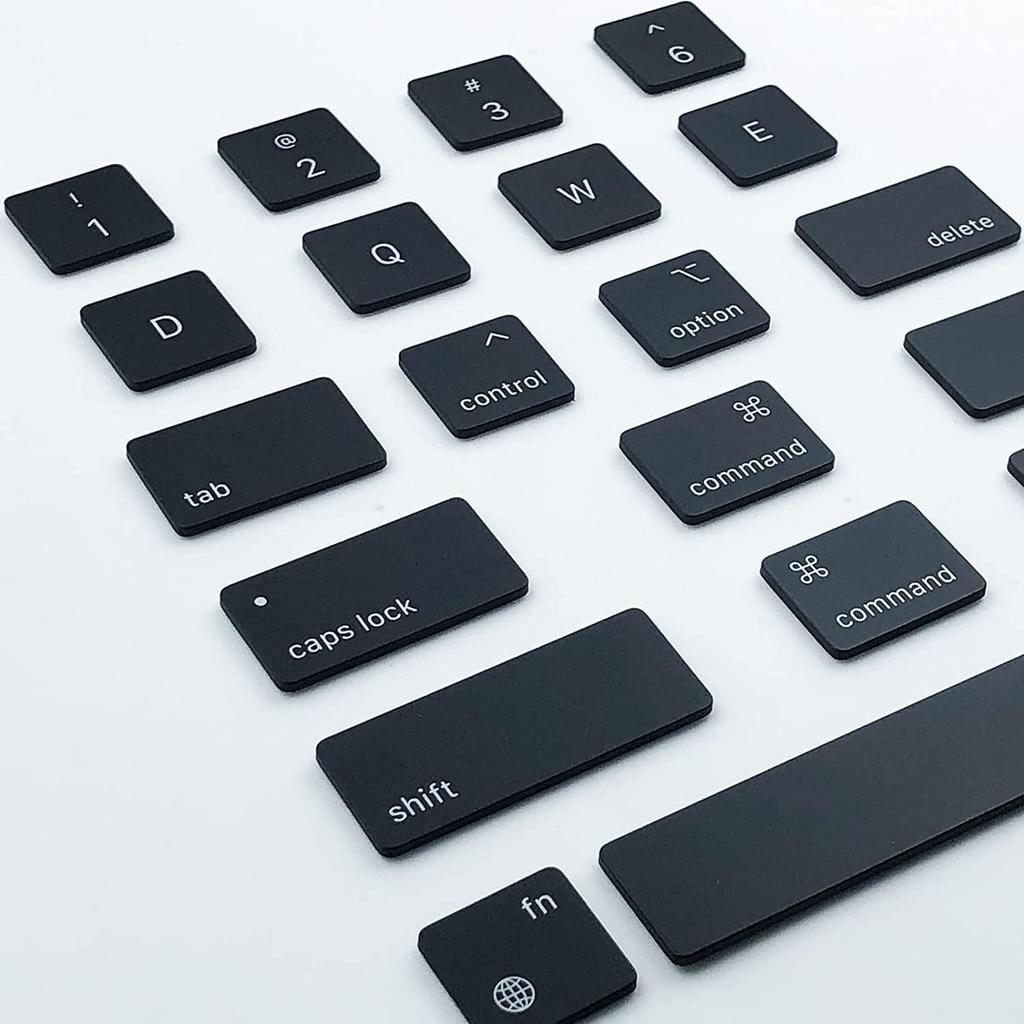 Bfenown Erstatningstast Tast MacBook Air M2 M3 Retina A2681 MacBook Pro 14 M2 M3 Pro A2779 A2780 A2918 A2992 MacBook Air M2 M3 A22 941 3114 Svart