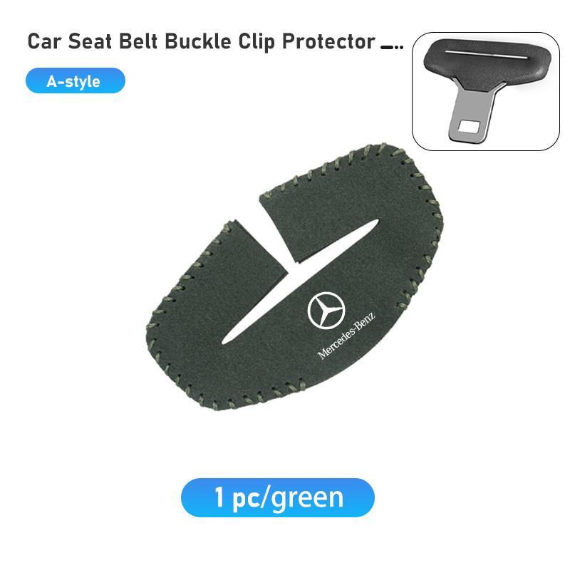 Car Seat Belt Buckle Clip Protector Anti-Scratch Cover Pads For Mercedes Benz AMG A C E S G Class W201 W210 W108 W204 W205 W203 UVWXY1