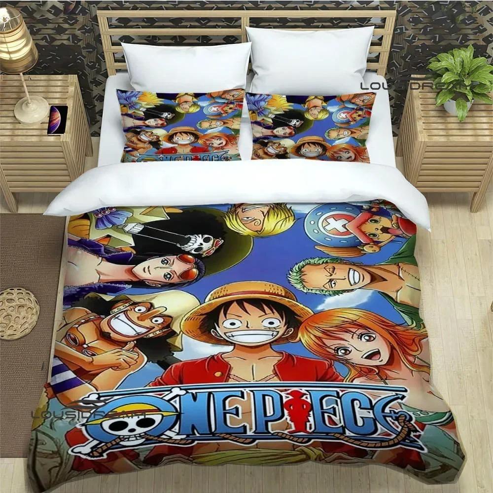 3D cartoon One P-Piece Σετ κρεβατιού εκλεκτά προμήθειες κρεβατιού σετ παπλωματοθήκη παπλώματος κρεβατιού σετ κρεβατιού πολυτελές δώρο γενεθλίων
