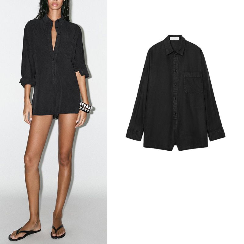 Summer New Design Sense Slim Looking Jumpsuits Pants Draping Lapel Long Sleeves Short Jumpsuit 6929182