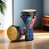 Lightweight 10"-12" African Hand Drum with Mechanical Tuning, Perfect for Performances, Teaching, and Customizable Playing.
