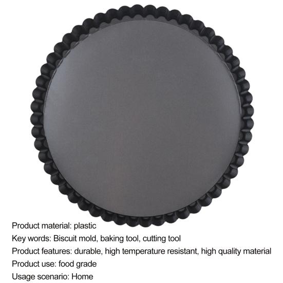 Die Cutting Tool Durable High-Temperature Resistance Non-slip Easy to Use Round Pizza Baking Pan for Home