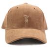 Basic Enchi Corduroy Hand Sign Good Peace OK High One Size Fits Beige Cap, Five, All,