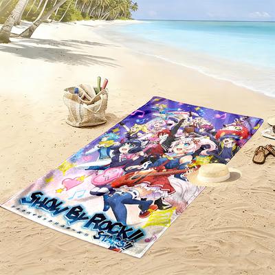 Show by Rock Print Beach Towel, Large Soft Quick Dry Towel for Beach Camping Swimming