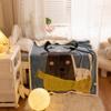 Soft Cartoon Fleece Blanket Toddlers Nap Time Double-Layer Sherpa 100x140cm Kids Bedding