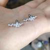 New Fashion Personalized Fine Needle Opal Screw Temperament Earbone Studs Earrings Jewelry