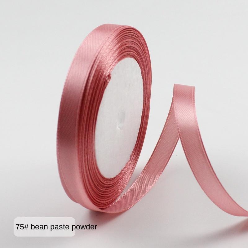 

25 ярдов/рулон (22 метра) Атласные ленты для упаковки подарков на свадьбу, день рождения, вечеринку, Рождество, Хэллоуин, фестиваль, самодельные ленты для поделок 6mm