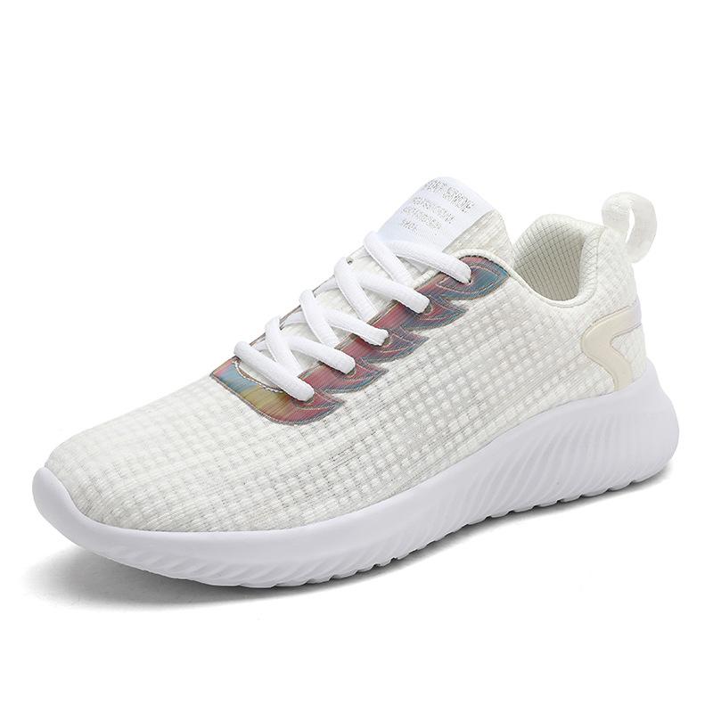 

Women s shoes running shoes 2025 spring and autumn middle school students lightweight breathable fly-woven sports women s casual shoes women s 41 бежевый