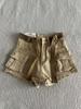 Women's Summer Khaki Denim Shorts - Retro, Loose, Slimming, Versatile, Small Size