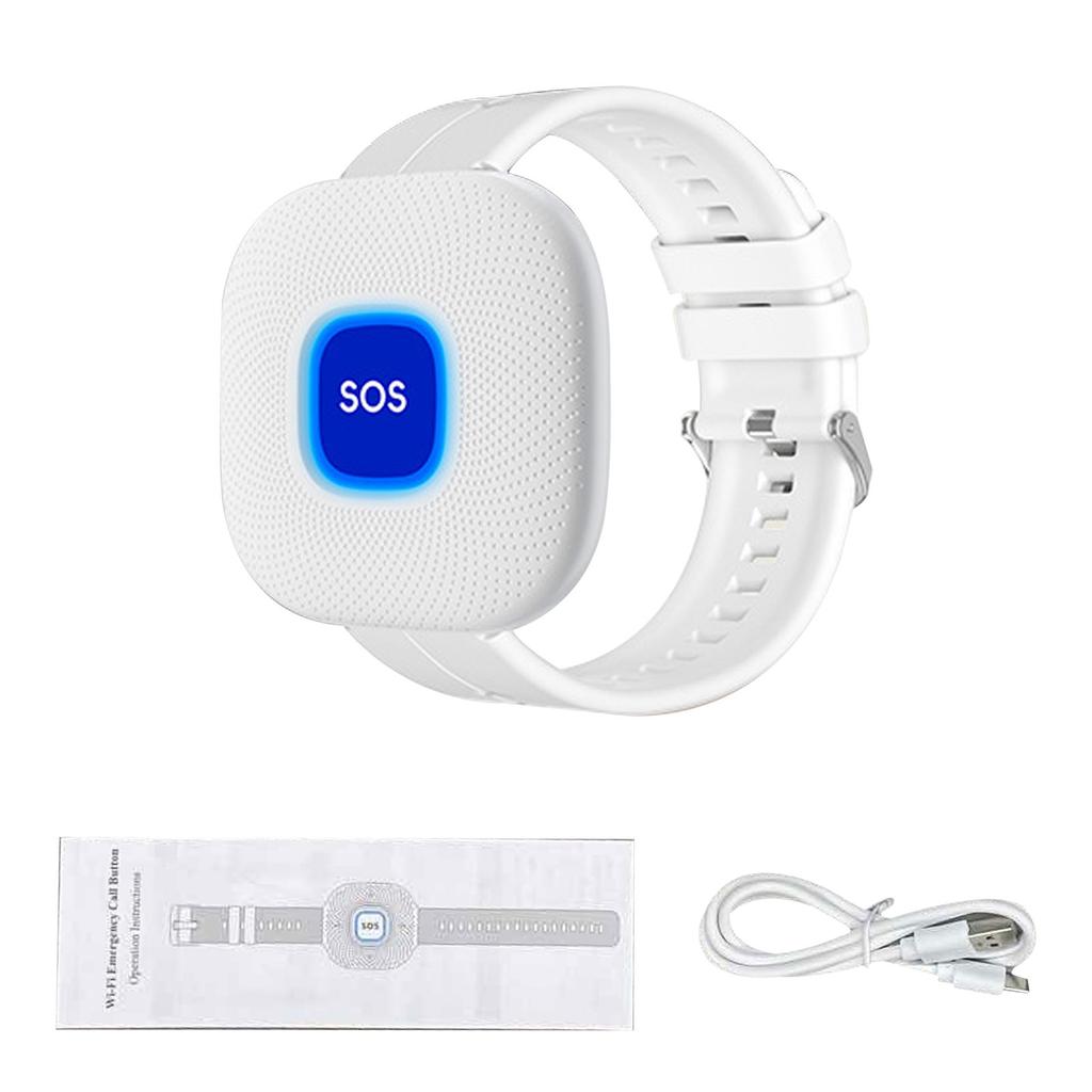 Drahtloser Pager Ruftaste WLAN Notfallalarm Armband Smartes Pflegepersonal Pager für ältere Menschen Kinder Krankenhaus Pflegeheim
