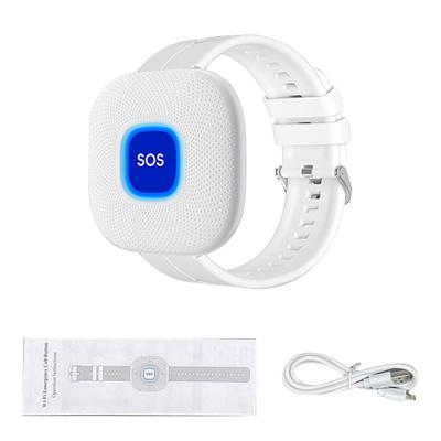 Wireless Pager Call Button WiFi Emergency Alert Bracelet Smart Caregiver Pager for Elderly Kids Hospital Nursing Home