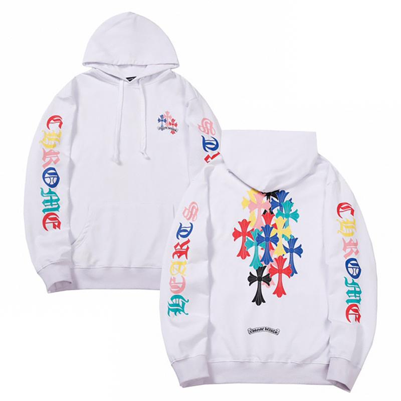 813 CHROME HEARTS 2025 Autumn and Winter New Plus Size Classic Style Logo Hooded Sweatshirt, Suitable for Couples to Wear
