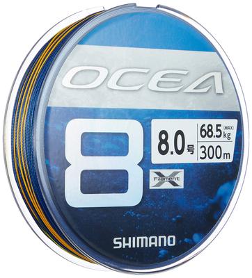 SHIMANO Filo Osea 8 300m SW Navy Filo da Pesca 8.0 LD-A71S