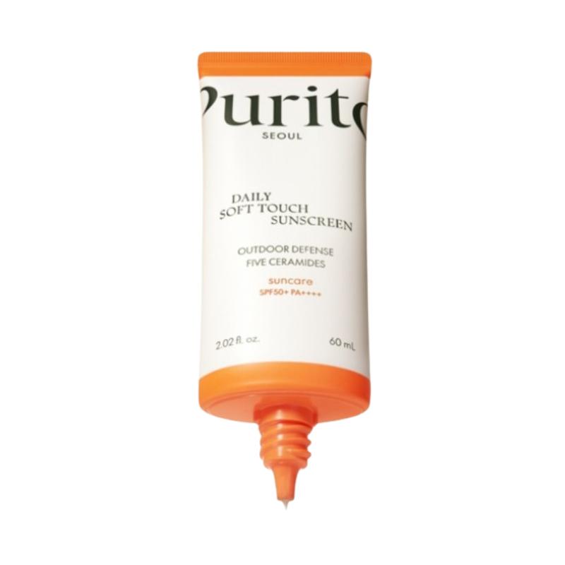 PURITO Seoul Daily Soft Touch Sunscreen SPF50+ PA++++ 60ml – Lightweight Outdoor Sunscreen, Smooth Finish UV Protection for Daily Use 60ml