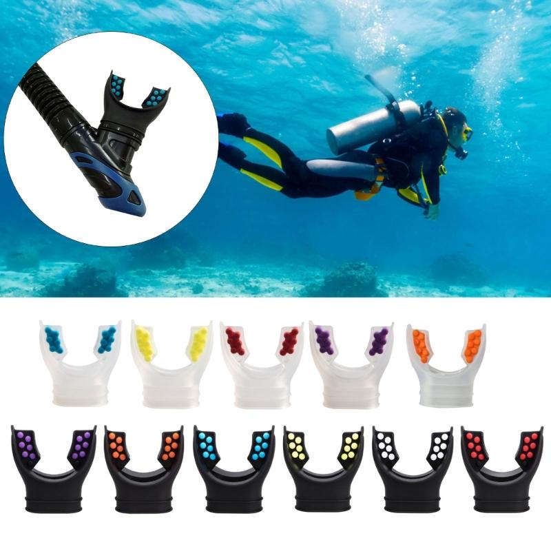 Silicone Diving Mouthpiece With Dots Scuba Diving Snorkel Regulator Mouthpiece