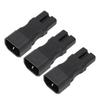 3PCS Comb Power Adapter IEC320 C14 to C15 PVC and Copper Power Adapter Connector for Laptop 250V 10A 2.5A 2500W