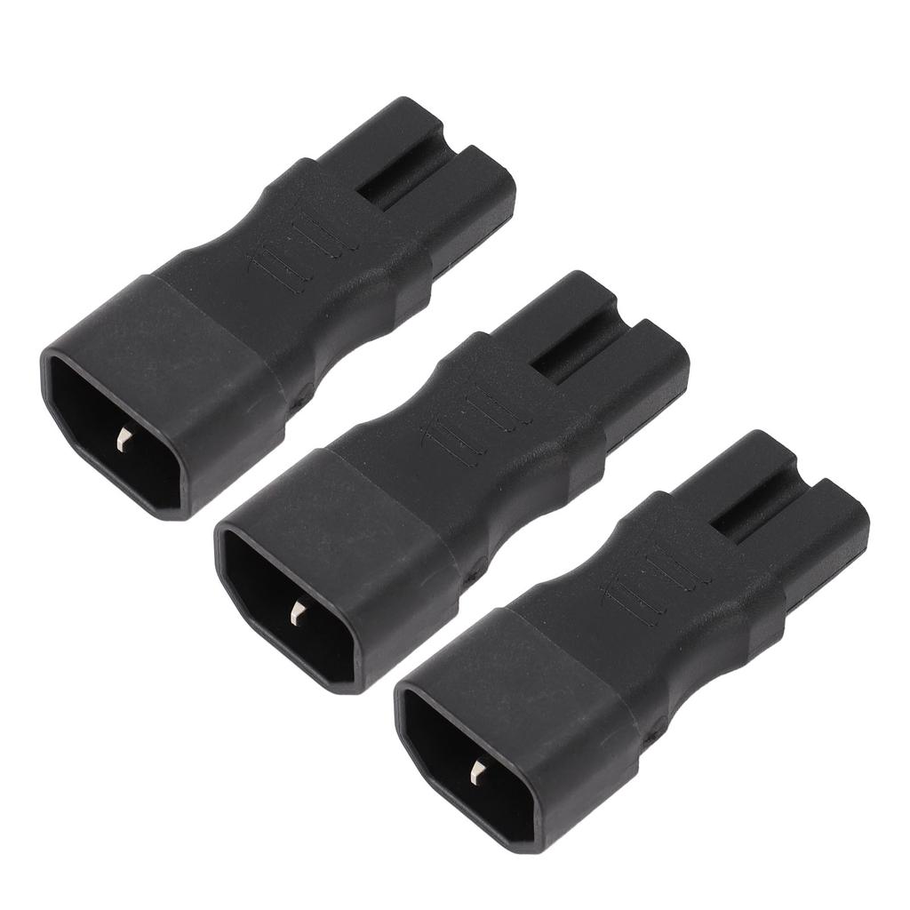 3PCS Comb Power Adapter IEC320 C14 to C15 PVC and Copper Power Adapter Connector for Laptop 250V 10A 2.5A 2500W