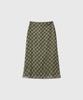 General Idea Check Sheer Long Skirt [Khaki] / Gf2Lsk510