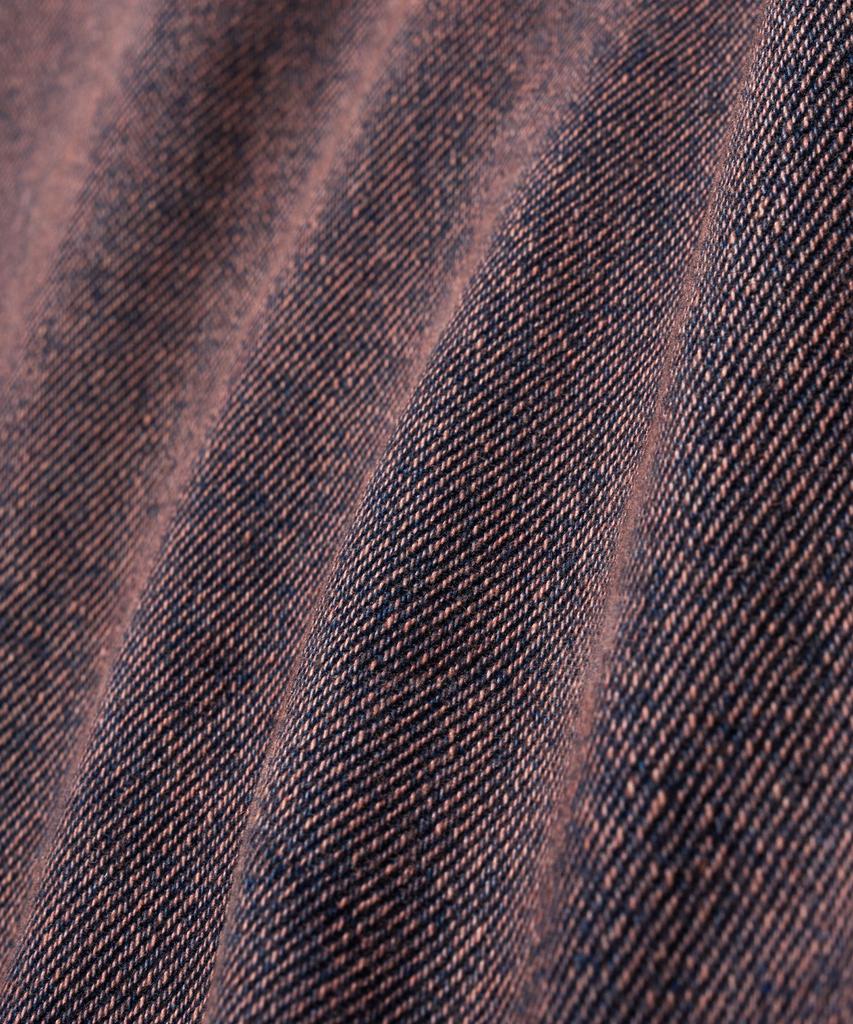 Brown Bless Hinder Post Wide Denim Pants - Purple
