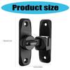 Barn Door Lock 90/180 Degree Sliding Door Locks Zinc Alloy Safety Door Lock 6XDE