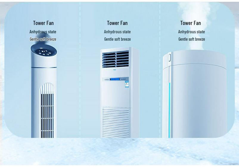 USB Desktop Air Cooler Fan with Humidifier and Timer for Home or Office
