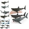 Stunning Black Giant Tooth Shark Plastic Model Toy For Impressive Ocean Display Decor