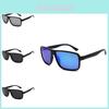 Men's New Classic Versatile Driving Sunglasses Gray Lens Black Frame Uv400 Polarized