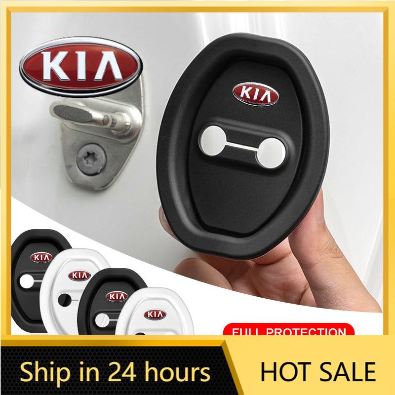 2026 Hot Car Sticker 4Pcs Car Door Groove Cushion Silicone Gel Anti-Collision Protective Cover For KIA Rio Ceed Sportage Cerato