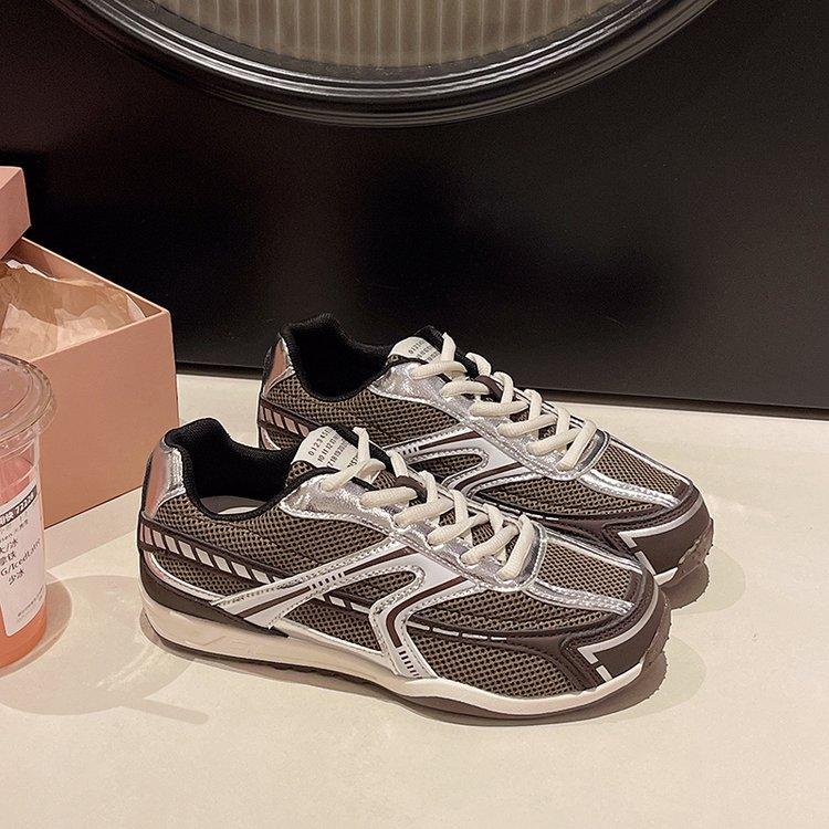 Look Good~ Breathable Mesh Korean Version of German Training Shoes for Women, New Models In Autumn 2025, Small Forrest Gump Sneakers for Women