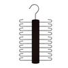 360° Rotating Wooden Tie Rack Space Saving Belt Storage Hanger Tie Storage Rack  Men