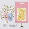 Japanese Style Metal Flower & LOVE Letter Nail Art Decorations