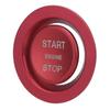 Car Engine Ignition Button Switch Cover Aluminum Alloy with Outer Ring Replacement for Range Rover 2013‑up