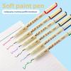 2 Sets/12pcs Art Markers Creative National Color Soft Head Soft Painting Pen Student Calligraphy Art Hook Hand Account Pen