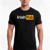 Irish Pub Parody Logo Tshirt Summer Casual Cotton Tee Oversized Streetwear Tops Vintage Graphic Print Unisex Unisex Unisex