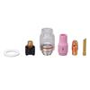 6Pcs Tig Torch Nozzle Gas Lens 2.4mm Anti Crack Sturdy Reliable Tig Torch Glass Cup Kit for WP 9 20 TIG Torch