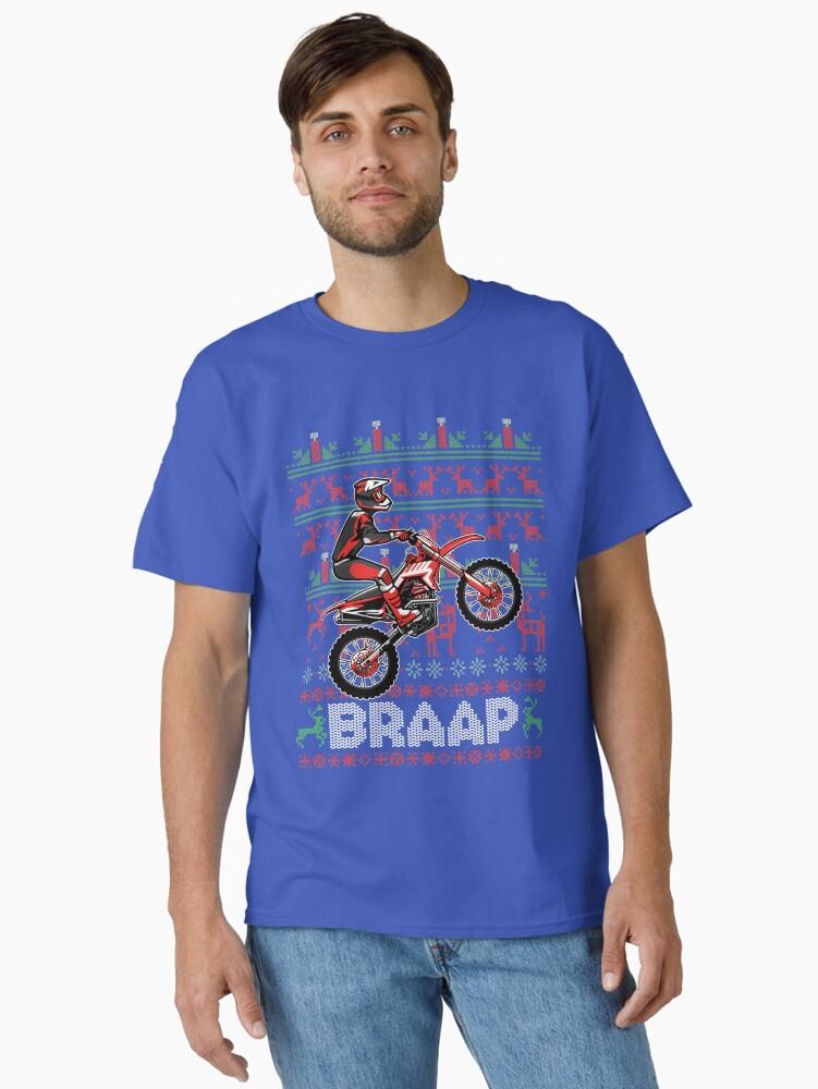 

Christmas Motocross Braap Dirt Bike Classic TShirt 2026 Summer Mens Womens Luxury Fashion Cotton Oversized Tshirt Street Y2K S