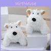 Cute And Soft Plush West Highland White Terrier Dog Car Keychain Doll For Gifts