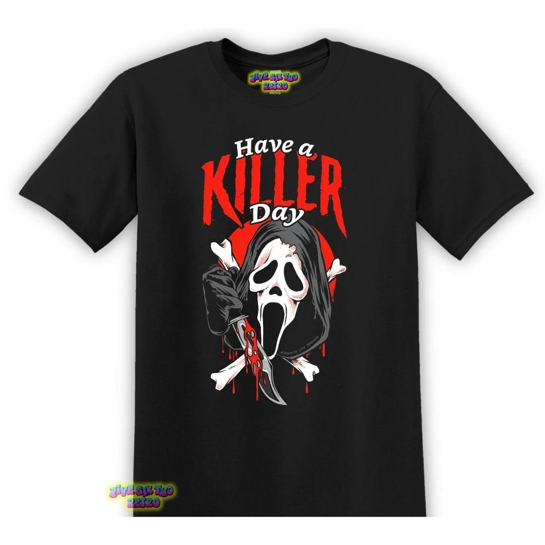 Ghostface Have A Killer Day T-Shirt Black S-3XL 2XL